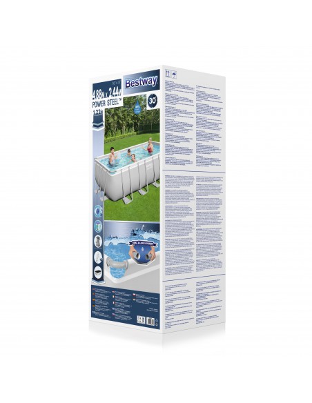 Kit Piscine tubulaire rectangulaire - L.488 x l.244 x H.122 cm - Bestway BestWay Piscines