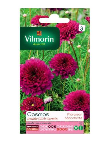 Cosmos Double Clic Carmin - Vilmorin Vilmorin Graines de plante fleurie