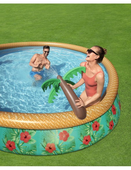 Piscine autoportante - Fast Set Motif Tropical - Ø 457 x H.84 cm - Bestway BestWay Piscine