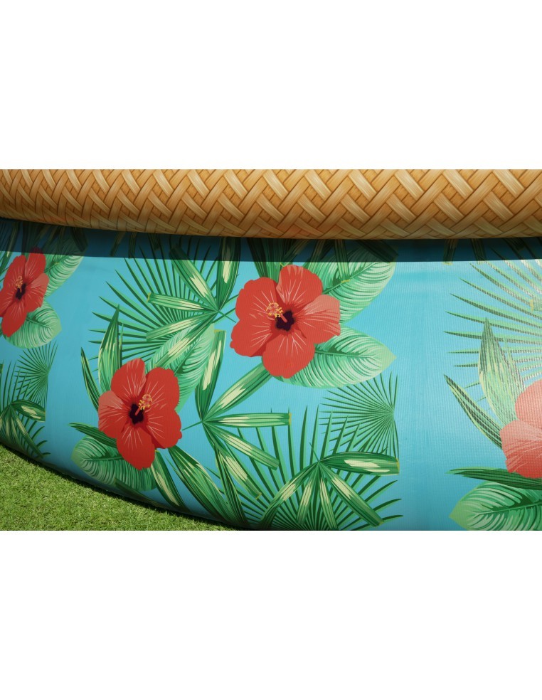 Piscine autoportante - Fast Set Motif Tropical - Ø 457 x H.84 cm - Bestway BestWay Piscine