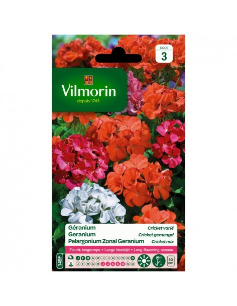 Géranium Cricket Varié - Vilmorin Vilmorin Graines de plante fleurie