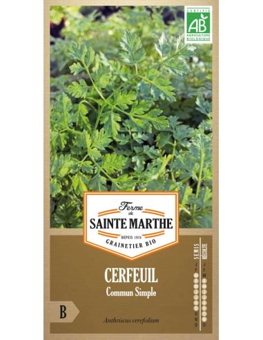 Cerfeuil commun simple La Ferme de Sainte Marthe Graines aromatique