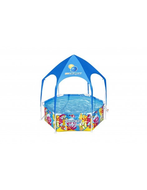 Piscine tubulaire avec tonnelle - Ø 183 x H.51 cm - Bestway BestWay Piscines