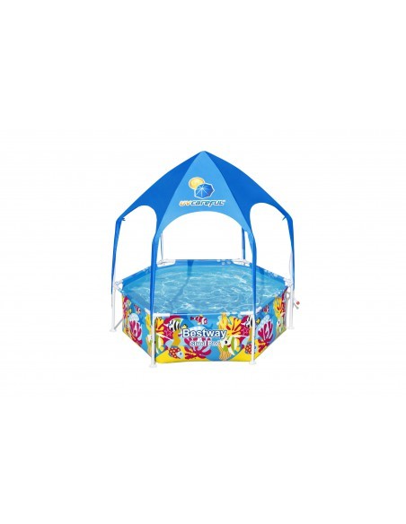 Piscine tubulaire avec tonnelle - Ø 183 x H.51 cm - Bestway BestWay Piscines