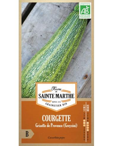 Courgette Greyzini (Grisette de Provence) La Ferme de Sainte Marthe Graines du potager