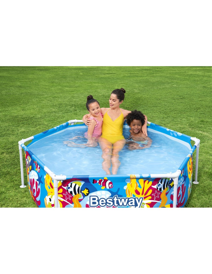 Piscine tubulaire avec tonnelle - Ø 183 x H.51 cm - Bestway BestWay Piscines