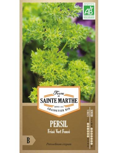 Graines de Persil Frisé Vert Foncé Bio - Sainte Marthe La Ferme de Sainte Marthe Graines aromatiques