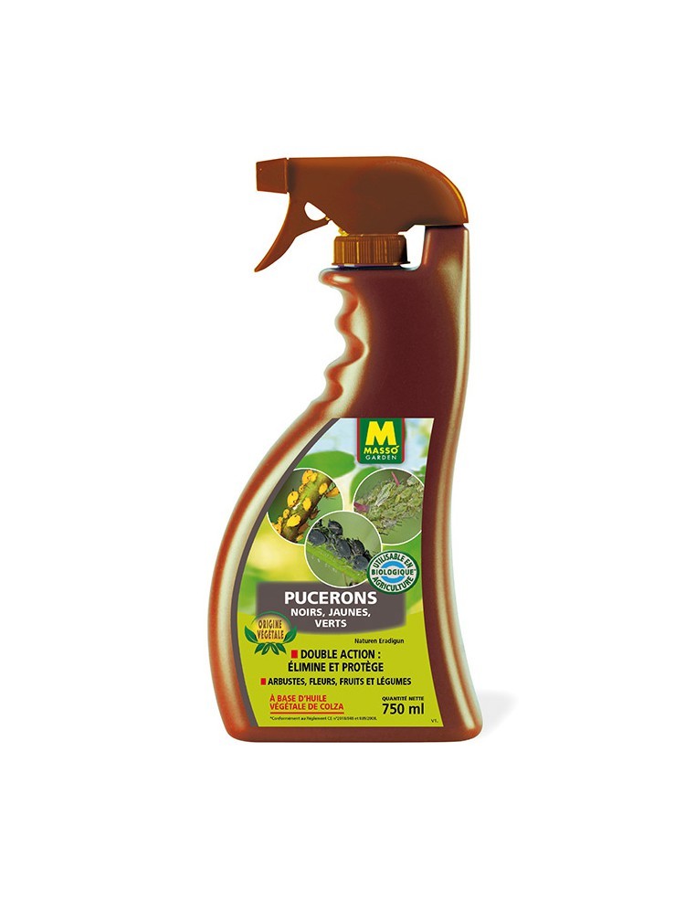 Insecticide Végétal Pucerons UAB 750ml - Masso Masso Garden Insecticide naturel