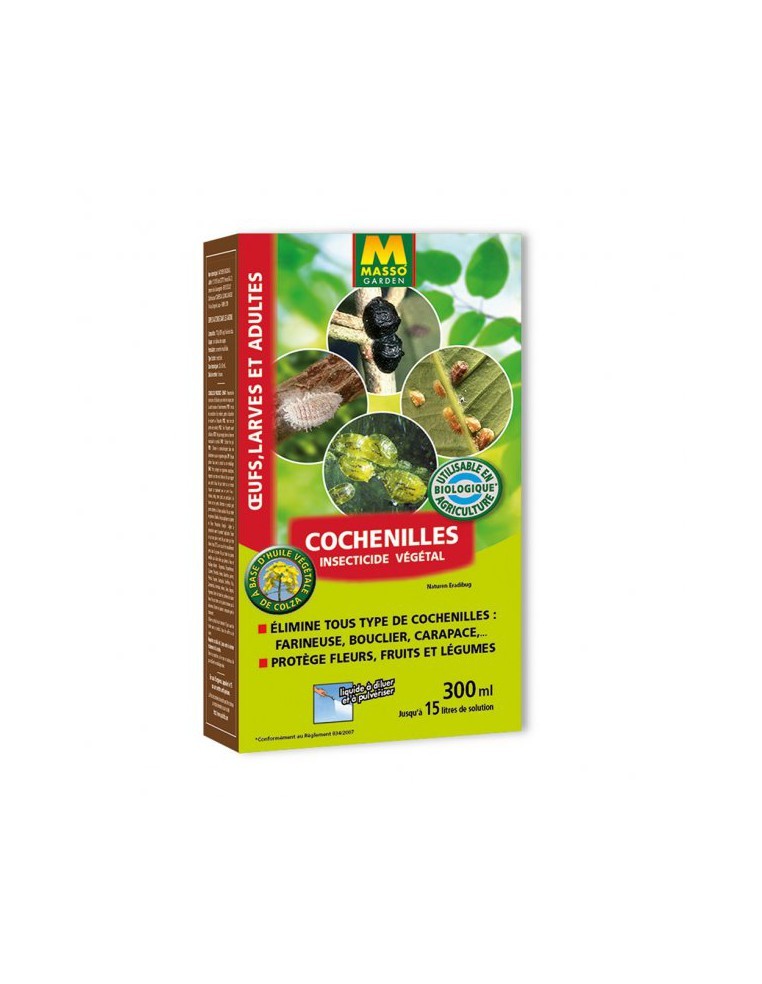 Insecticide Végétal Cochenilles UAB 300ml - Masso Masso Garden Insecticide naturel