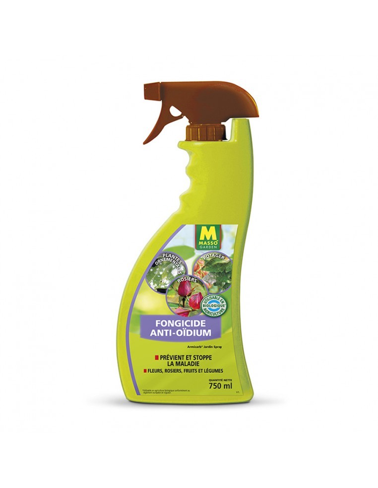 Fongicide Anti-Oïdium UAB 750ml - Masso Masso Garden Soin des plantes