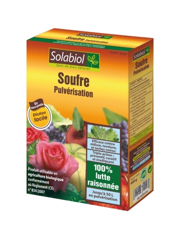 Soufre à pulvériser 400 gr Solabiol Ancien_Menu