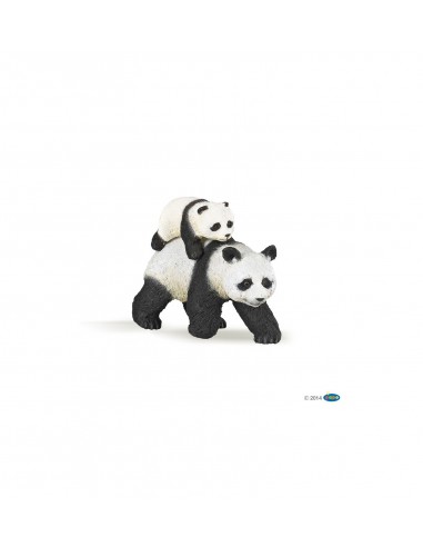 Figurine Panda Et Son Bébé - Papo Papo Figurines