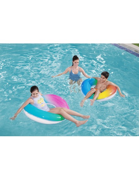Bouée Rainbow Swing D.91cm Assorti - Bestway BestWay Baignade et jeu de piscine