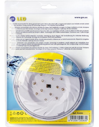 Lot 2 Projecteurs Aimantés Piscine Hors sol - Gré Gré Accessoires Piscine Hors-Sol