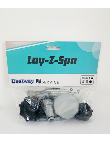 Kit Sav Spa Valve + Clip + Arrêt/Stop + Adaptateurs - Bestway BestWay Accessoires pour spa