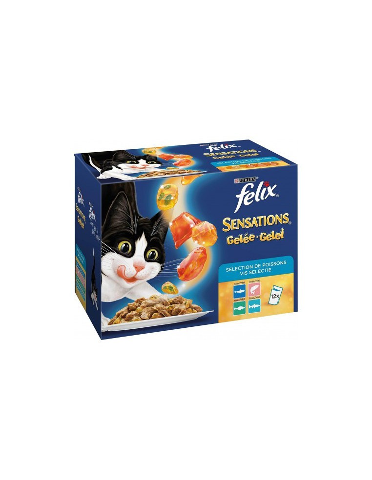 Felix Sensation Gélée Poisson 12X100Gr - Felix Félix Boite et sachet fraîcheur