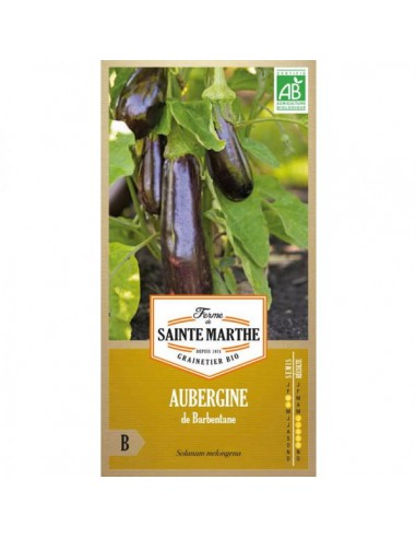 Aubergine De Barbentane Bio - Saint Marthe La Ferme Sainte Marthe Graines du potager