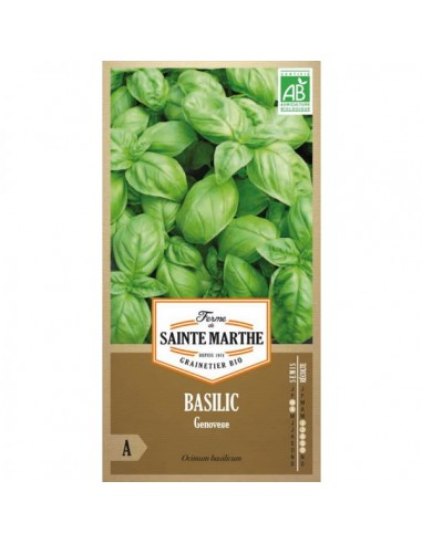 Basilic Genovese Bio - Saint Marthe La Ferme Sainte Marthe Graines aromatiques