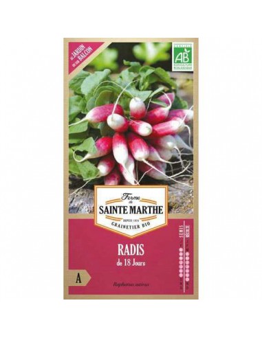 Graines de Radis De 18 Jours Bio - Sainte Marthe La Ferme Sainte Marthe Graines du potager