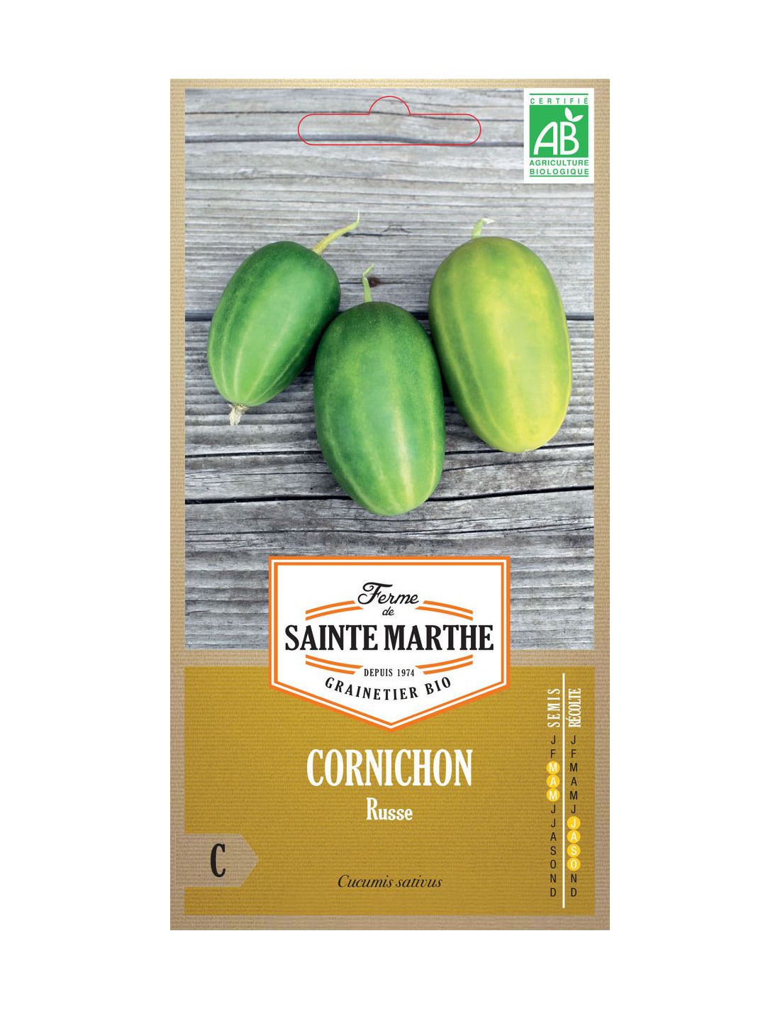 Cornichon Russe Bio Saint Marthe