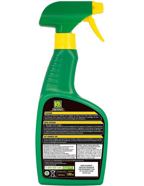 Répulsif pour Chiens & Chats 500ML - KB KB Répulsif naturel 2