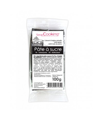 Sachet de pâtes à sucre noir "Halloween" - ScrapCooking ScrapCooking Epicerie sucrée