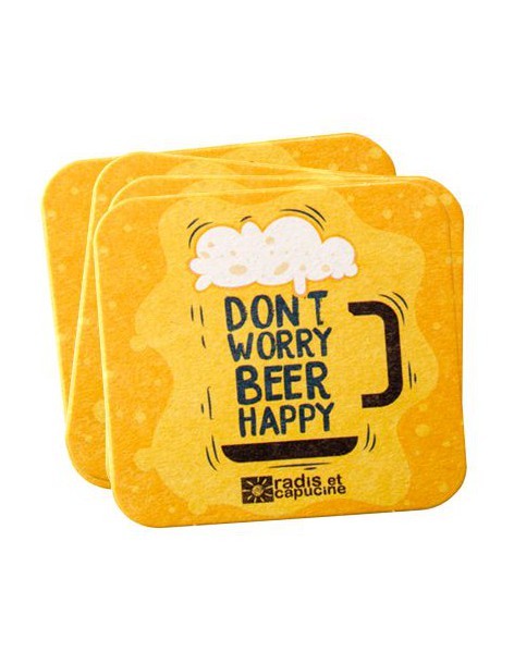 Lot de 20 sous-verre - Radis et capucine Radis et Capucine Kit à bière maison 2