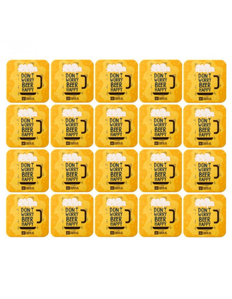 Lot de 20 sous-verre - Radis et capucine Radis et Capucine Kit à bière maison