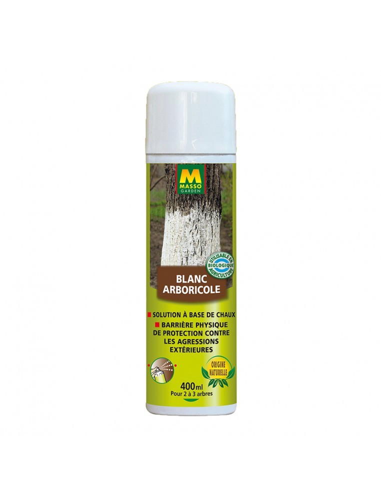 Blanc arboricole 400 ml utilisable en agriculture biologique - MASSO Masso Garden Soin des plantes