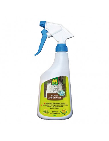 Blanc arboricole 600 ml utilisable en agriculture biologique - MASSO Masso Garden Soin des plantes