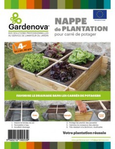 Nappe De Plantation Pour Carre Potager 2x2m - Gardenova Gardenova Film, toile de paillage et nappe anti-herbe