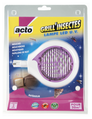 Lampe Led Uv Grill'Insectes - Acto Acto Anti-nuisible naturel