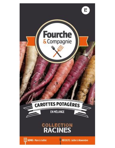 Carottes Potagères En Mélange - Fourche & Compagnie Fourche & Compagnie Graines du potager