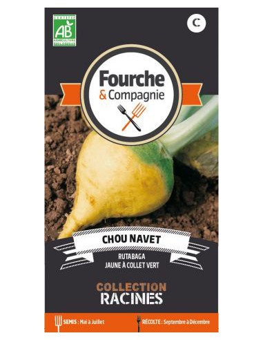 Chou Navet Rutabaga Bio - Fourche & Compagnie Fourche & Compagnie Graines du potager