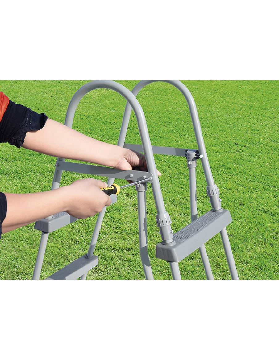 Echelle 2x 3 marches Pour piscine H.1,22 m - Bestway BestWay Accessoires pour piscines hors-sol