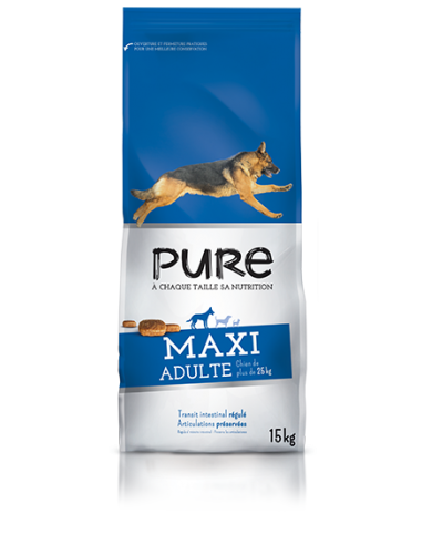 Croquette Chien Maxi Adulte 15Kg - Pure Pure Alimentation et croquette