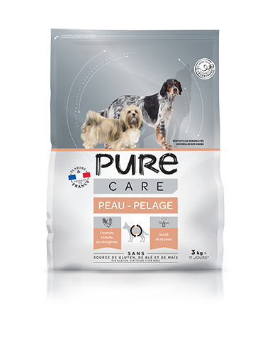 Croquette Chien Peau & Pelage 3Kg - Pure Care Pure Care Alimentation et croquette