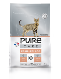 Croquette Chat Peau Pelage 2Kg - Pure Care Pure Care Croquettes