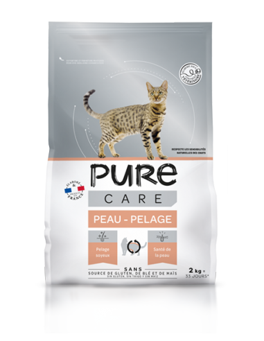 Croquette Chat Peau Pelage 2Kg - Pure Care Pure Care Croquettes