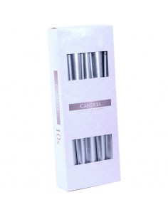 Étui 10 Bougies "métal" 250x22 mm - Roura ROURA Bougies non parfumées