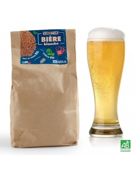 Recharge Malt - Houblon - Levure pour Bière Blanche Bio - Radis et