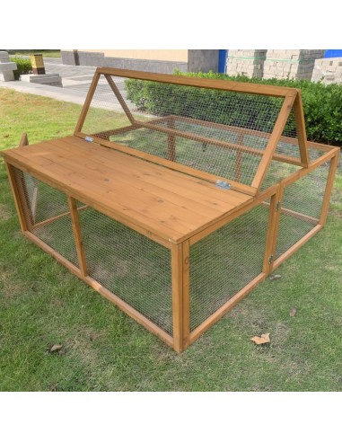 Enclos Bois Romeo L.120 x l.120 x H.48 cm  Clapier