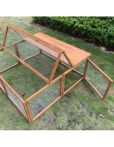 Enclos Bois Romeo L.120 x l.120 x H.48 cm  Clapier