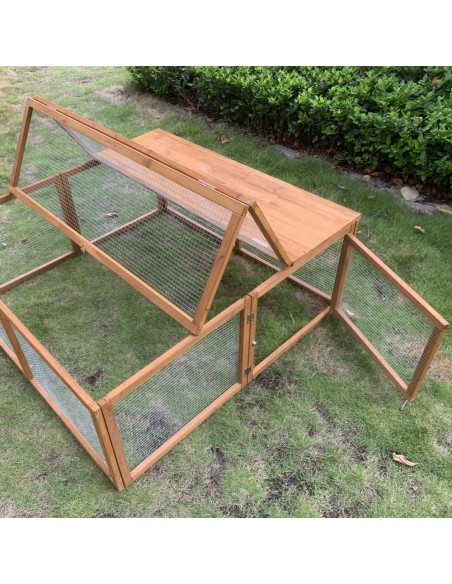 Enclos Bois Romeo L.120 x l.120 x H.48 cm  Clapier