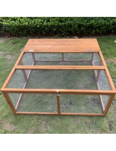 Enclos Bois Romeo L.120 x l.120 x H.48 cm  Clapier