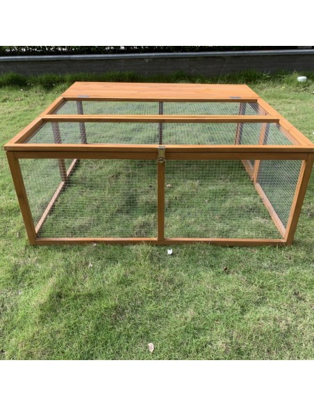 Enclos Bois Romeo L.120 x l.120 x H.48 cm  Clapier