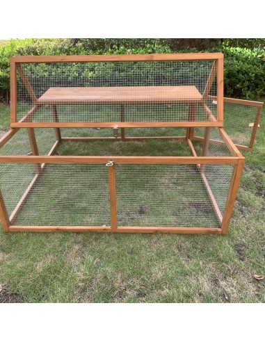 Enclos Bois Romeo L.120 x l.120 x H.48 cm  Clapier