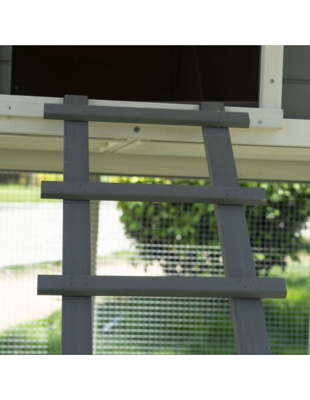 Poulailler Huguette l.128 x l.20,83 x H. 183 cm - Pour 6-8 poules  Poulailler