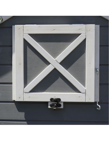 Poulailler Huguette l.128 x l.20,83 x H. 183 cm - Pour 6-8 poules  Poulailler