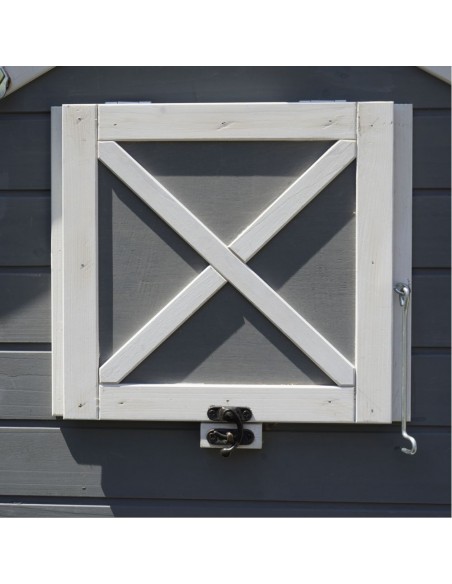 Poulailler Huguette l.128 x l.20,83 x H. 183 cm - Pour 6-8 poules  Poulailler